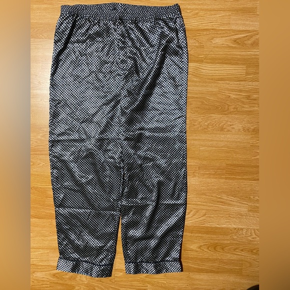 ROBERT LOUIS-MEN'S SILK BLEND PAJAMA BOTTOM BLUE/SILVER LARGE - Picture 2 of 3